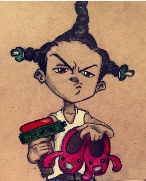 Pfps Cartoon, Cartoons Wallpaper, Cartoons Aesthetic, Cartoon Tattoo Ideas, Pic Wallpaper, Boondocks Drawings, Cartoon Pic, Cartoon Character Tattoos, Chicano Drawings