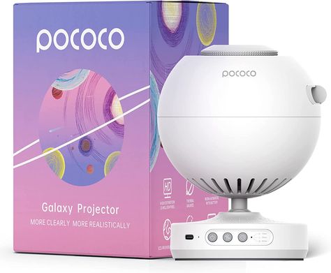 POCOCO Star Projector, Real Planetarium Galaxy Projector with Rechargeable Battery, Birthday Gift Ideas for Men Women Kids, Stress Relief Gifts, Night Lights for Gaming Room Decor Home Planetarium, Planetarium Projector, Galaxy Projector, Gaming Room Decor, Galaxy Lights, Night Light Projector, Star Projector, Video Projector, Galaxies Stars