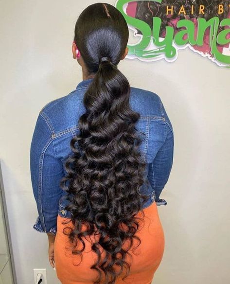 loose curly virgin brazilian deep wavy Hairstyles With Hairpiece, Long Ponytail Hairstyles, Low Ponytail Hairstyles, Weave Ponytail Hairstyles, Sleek Ponytail Hairstyles, Black Ponytail Hairstyles, Hair Ponytail Styles, Low Ponytail, Sleek Ponytail