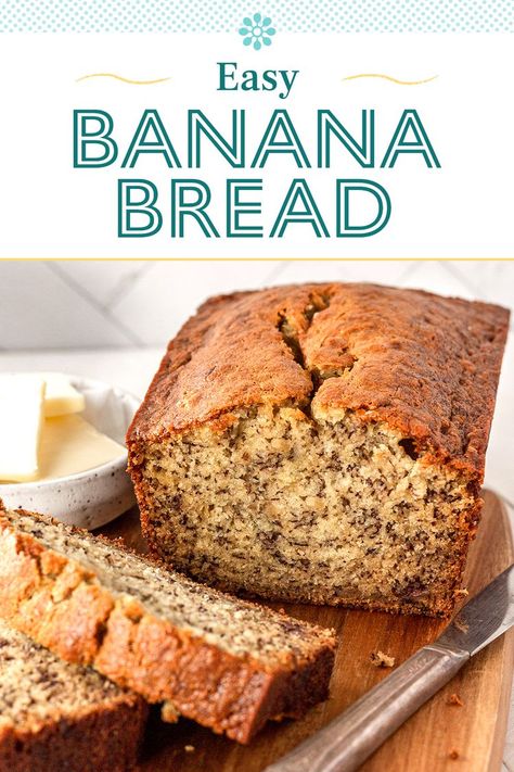 Banana Bread Delicious Banana Bread Recipe, Banana Bread Recipe Moist, Easy Banana Bread Recipe, Best Banana Bread, Banana Nut Bread, Banana Bread Recipe, Bread Recipes Sweet, Banana Recipes, Dessert Bread