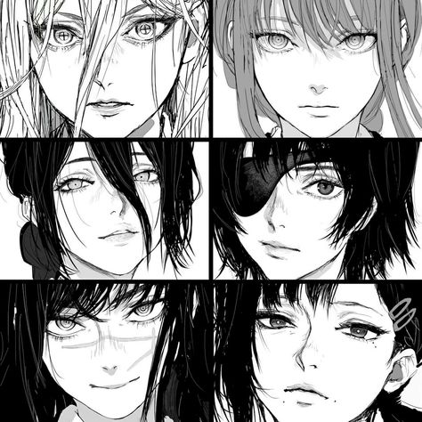 Anime Face Drawing, Borderlands Art, Female Anatomy Reference, Anime Goth, Female Face Drawing, Black And White Comics, L Anime, Eye Sketch, Animation Art Sketches