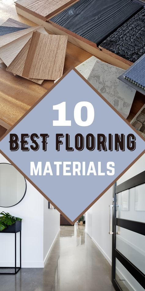 Renovating the house takes a lot of knowledge and even small parts of it like floors can get you wondering for weeks. Remodel On Point explains 10 best flooring materials that can be used on any project and why select them. Ground Floor Flooring Ideas, Economical Flooring Ideas, Hdf Flooring Living Rooms, Same Flooring Throughout House, Best Flooring For Bedrooms, Choosing Flooring For House, Different Flooring Ideas, Hard Flooring Ideas, Durable Flooring Ideas