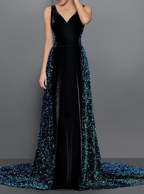 Evening Style, Strapless Prom Dresses, Spaghetti Strap Prom Dress, Evening Dresses Online, Floor Length Prom Dresses, Cheap Evening Dresses, Formal Evening Dress, Looks Party, Sequin Prom Dresses