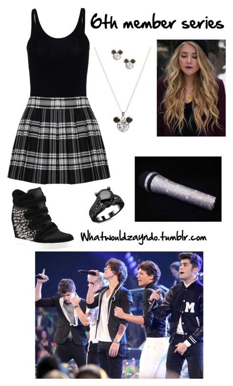 "6th member series" by fan-girlfanatix ❤ liked on Polyvore featuring T By Alexander Wang, Disney, Alice + Olivia, ALDO and Swarovski Outfit Konser, Celeb Outfits, One Direction Outfits, One Direction Outfit, Character Clothes, One Direction Songs, Inspired Clothes, Performance Outfits, One Direction Imagines