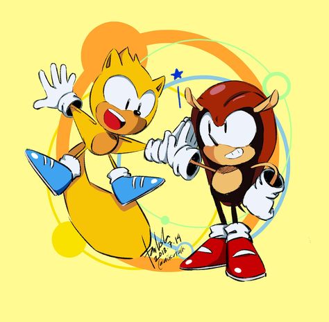 Mighty And Ray, Sonic Friends, Sonic Hedgehog, Sonic & Knuckles, Sonic Mania, Nintendo Sega, Classic Sonic, Flying Squirrel, Sonic Characters