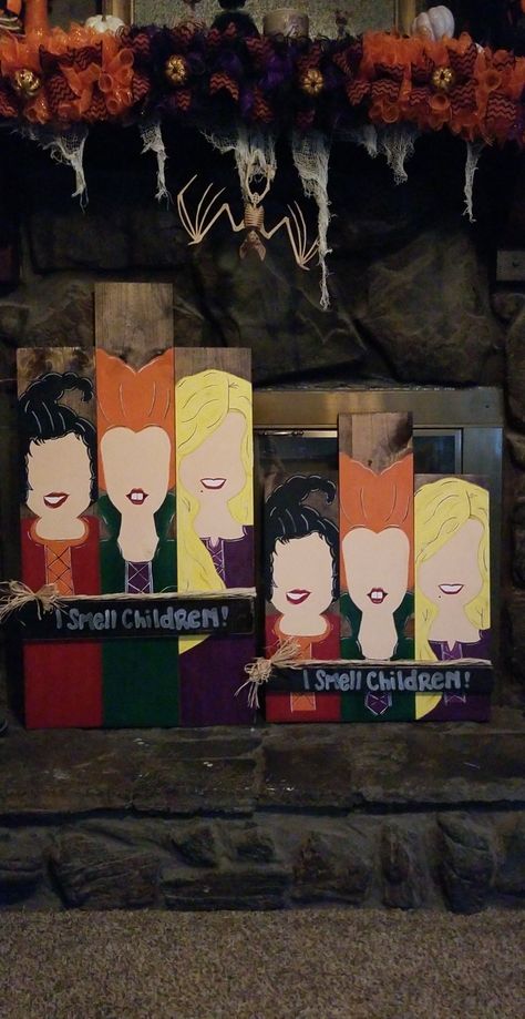 Hocus Locus Wood Sign, Sanderson Sisters Wood Sign, Hocus Pocus Wood Sign, Creative Pumpkin Decorating, Halloween Arts, Hocus Pocus Party, Hocus Pocus Witches, Halloween Hocus Pocus, Halloween Arts And Crafts