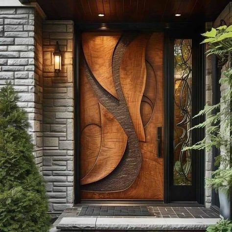 Door Designs ✨️ #door #doors #doordesigns #doordesigns #woodendoor #homedesignsdworld #fypシ゚viralシ2024fyp #explorepage #reelkrofeelkro #hairhack #ambaniwedding #dryfruitladdoo #cleaninghacks Main Entrance Door Design Architecture, House Doors Front Entrance, Entrance Door Design Modern, Modern Door Designs, Home Entrance Door, Modern Door Design, House Entrance Doors, Latest Door Designs, Celebrity Home