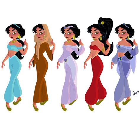 Caw Art, Clothes Sketch, Animated Outfits, Drawing Disney, The Beauty And The Beast, Pocket Princesses, Disney Jasmine, Images Disney, Disney Outfit