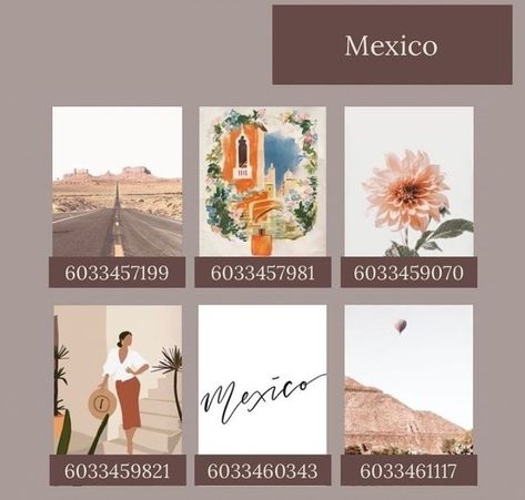 Bloxburg Western Picture Codes, Berry Avenue Codes House Painting, Bloxburg Family Painting Codes, Bloxburg Mexican Decals, Bloxburg Decals Codes Aesthetic Boho, Old Paintings Bloxburg Codes, Asthetic Bloxburg Decals, Spanish Pictures, Bloxburg Beach House