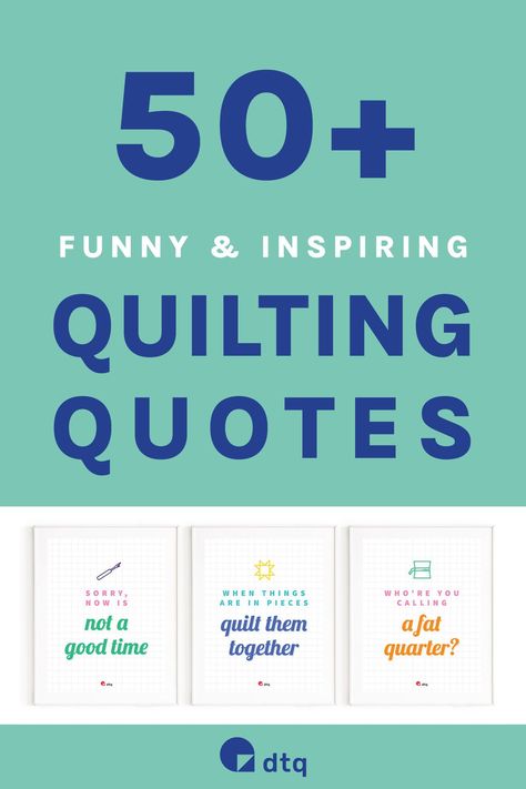 These inspiring quotes will give you the motivation you need to create something beautiful. Enjoy these funny quilt sayings and use them to quilt your heart away. From heartfelt sentiments to lighthearted humor, these quilting quotes are sure to inspire you to create something special. #dtq #quiltquotes #quiltingquotes #quiltprintablewallart #funnyquiltingquotes #inspiringquiltingquotes Quilting Sayings Quotes, Quilting Quotes Inspiration, Funny Quilting Sayings, Quotes For Quilt Labels, Quilting T Shirts Sayings, Quilt Sayings Funny, Sewing Sayings Funny, Quilting Sayings Sewing Humor, Quilting Quotes Funny