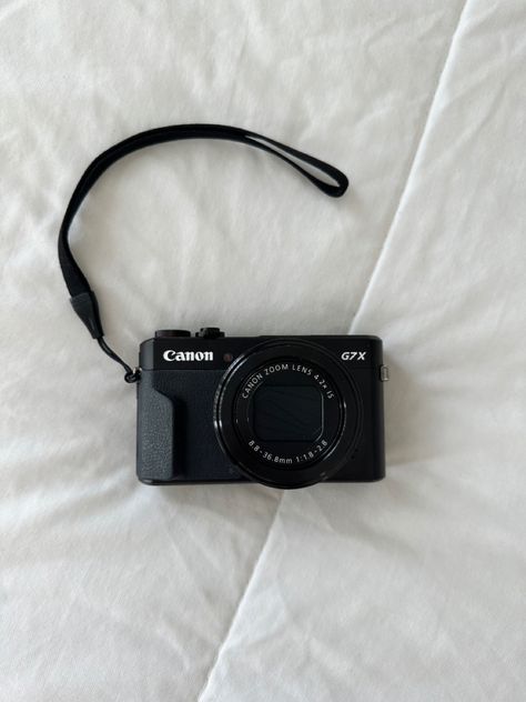 digital camera, canon, black camera, canon g7x mark II Powershot G7 X Mark Ii, Canon G7x Mark Ii, Wish Board, Cute Camera, Produk Apple, Camera Digital, Canon Powershot, Canon Camera, Birthday Wishlist