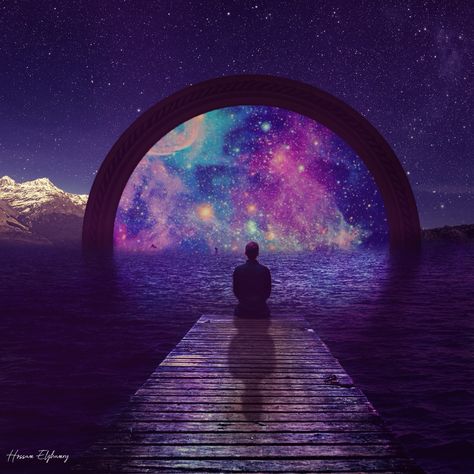 Portal to a Parallel Universe on Behance Edit Photography, Live Set, Parallel Universe, Universe Art, Photoshop Art, Weird World, Garden Home, Space Design, First Photo