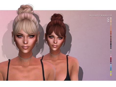 Sims 4 Nightcrawler Hair, Sims 4 Women Hair, Ts4 Hair, Anna Hair, Lisa Hair, Alpha Cc, Sims Packs, Pelo Sims, Sims 4 Cc Folder