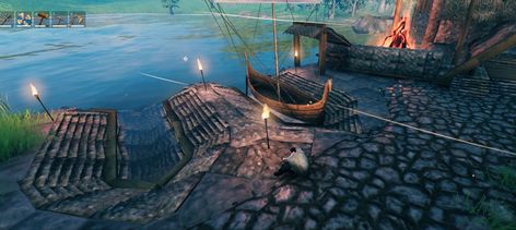 Is Valheim beatable solo? Valheim Swamp Base, Valheim Base Ideas, Valheim Bridge, Valheim Portal Hub, Valheim Dock, Valheim Builds, Viking House, Base Building, Bridge City