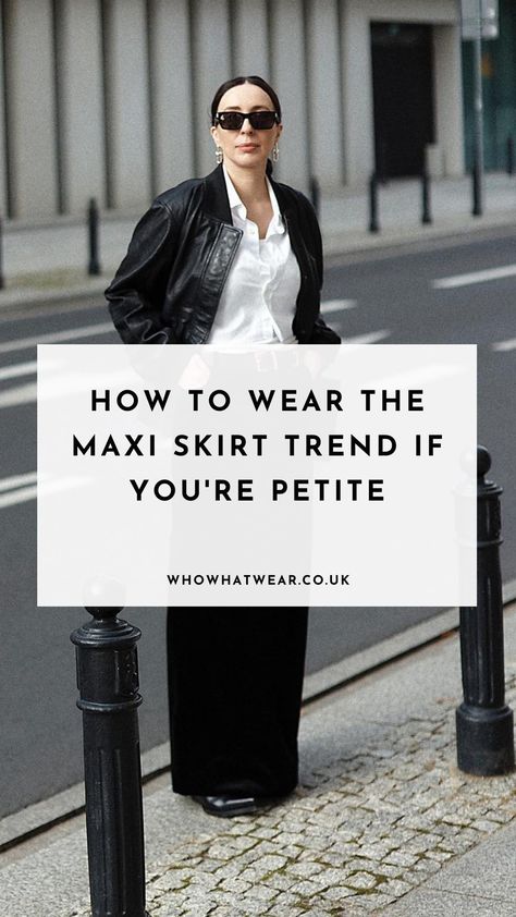 Maxi Skirt Cocktail Outfit, Black Maxi Skirt Outfit 2023, Maxi Skirts For Petite Women, How To Style Maxi Skirts Winter, Maxi Black Skirt Outfit Winter, Black Maxi Skirt Fall Outfit, Style Long Pencil Skirt, Black Maxi Skirt Winter Outfit, Petite Maxi Skirt Outfit