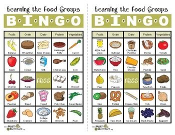 Health and Nutrition: Five Food Groups Bingo Game by Health EDventure Five Food Groups, Bingo Template, Elementary Lesson Plans, Health Activities, Food Groups, Science Resources, Busy Teacher, Food List, Bingo Games