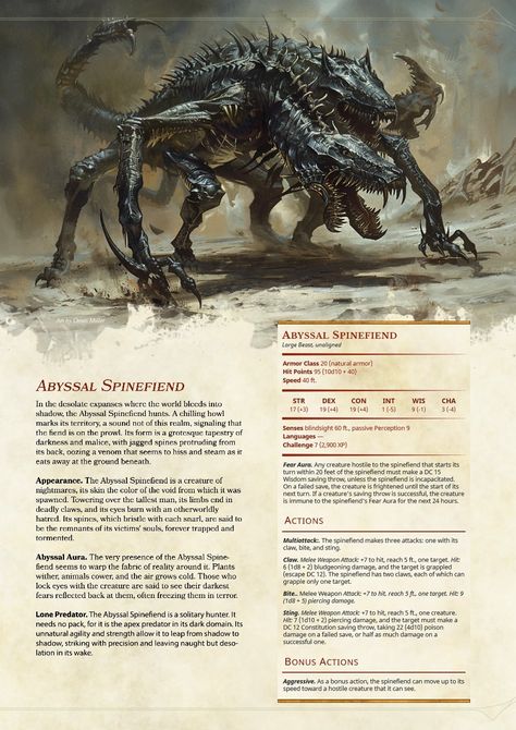 Dnd Aberrations, Abyssal Creatures, Dnd Horror, Dnd Beasts, Giant Scorpion, Monster Skeleton, 5e Monsters, Dnd Monster, Dungeons And Dragons Races