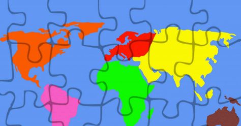 printable 7 continent puzzle map large.pdf Continents Activities, Basic Geography, World Map Puzzle, World Map With Countries, World Map Printable, World Puzzle, Geography Activities, Continents And Oceans, Daily Crafts