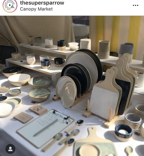 Ceramic Craft Fair Display, Pottery Market Stall, Ceramic Vendor Booth, Ceramic Art Fair Booth, Ceramic Market Stall, Ceramic Exhibition Display, Ceramics Display, Pottery Booth Display, Tableware Display