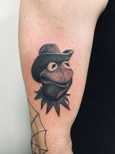 The Muppets Tattoo, Kermit The Frog Tattoo, Kermit Tattoo, Muppet Tattoo, Muppets Tattoo, Shrek Tattoo, Nose Tattoo, Pop Culture Tattoos, Jack Skellington Tattoo