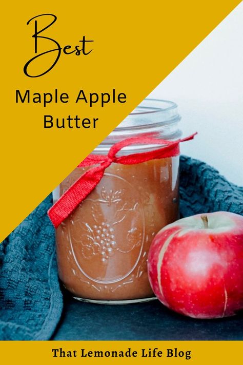 You only need three ingredients to make this amazing slow cooked apple butter recipe! Maple syrup flavors the apples to make this apple butter refined sugar-free and so delicious. It's a perfect slow-cooker fall recipe! Maple Apple Butter, Slow Cooker Apple Butter, Apple Butter Recipe, Slow Cooker Apples, Snack Prep, Fall Recipe, Cooked Apples, Cook Up A Storm, Apple Butter