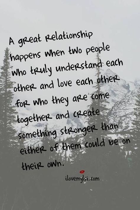 A great relationship happens when two people who truly understand each other and love each other for who they are come together and create something stronger than either of them could be on their own. #relationships #love #quotes Great Relationship, What I Like About You, Quotes Arabic, Stay Strong Quotes, Love Each Other, Strong Quotes, Love Is, Cute Love Quotes, Stay Strong