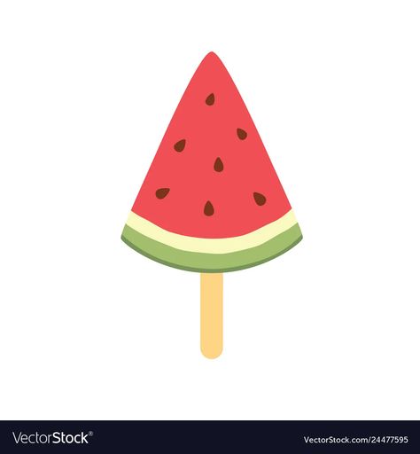 Watermelon juicy ice cream bright homemade frozen vector image Watermelon Popsicles, Watermelon Ice Cream, Watermelon Ice, Stencils Printables, Popsicles, Transparent Png, Png Images, Watermelon, Vector Images