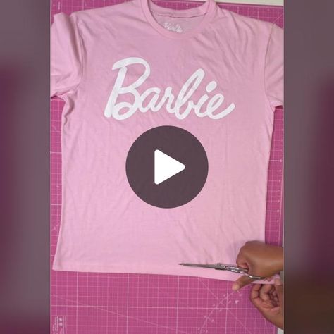 T Shirt Tutorial, T Shirt Hacks, Shirt Tutorial, Shirt Hacks, Barbie Costume, Costume Diy, Fashion Hacks, Twitter Card, Twitter Image