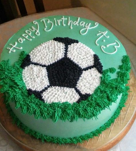 Birthday Cake 27, Birthday Cake Kids Boys, Soccer Ideas, Soccer Birthday Cakes, Football Birthday Cake, Soccer Cake, Soccer Birthday Parties, Boys Soccer, Cake Kids