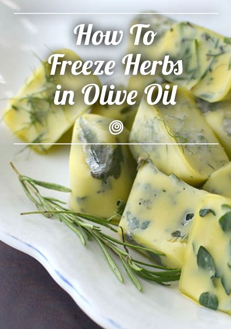 How To Freeze Herbs, Freeze Herbs, Oil Video, Freezing Fresh Herbs, Preserve Fresh Herbs, Freezing Herbs, Preserving Herbs, Herb Recipes, Freezer Meal