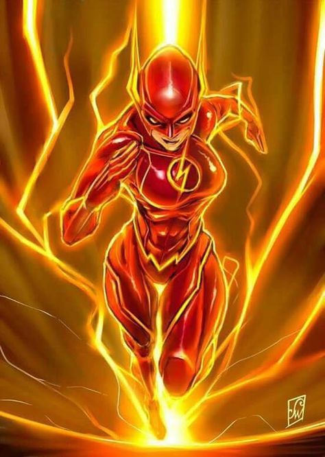 Flash Dc Art, Female Flash, Dc Women, Female Comic Characters, Flash Comics, Dc Comics Girls, Comic Book Girl, Comics Anime, Dc Art