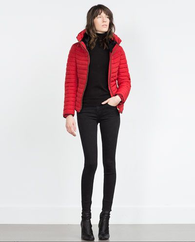 Image 1 of ANORAK WITH FAUX FUR COLLAR from Zara Buffer Jacket, Woman Outfit, Perfect Coat, Quilted Coat, Fur Hood, Zara Woman, Faux Fur Collar, Fall 2015, Fur Collar