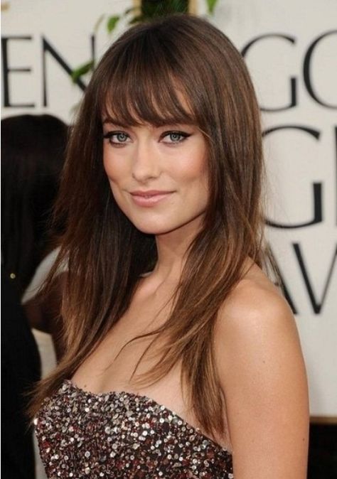 Layered Straight Haircut with Bangs Olivia Wilde Hair, Spring Haircuts, Layered Haircuts With Bangs, Hollywood Hair, How To Cut Bangs, Long Layered Haircuts, Long Hair With Bangs, Olivia Wilde, Haircuts With Bangs