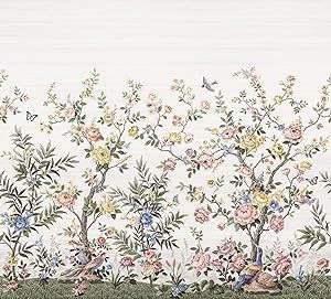 REMIX Walls by Katie Hunt Brewster Home Fashions Spring Chinoiserie Soft White Wall Mural White Wall Mural, Chinoiserie Mural, A Street Prints, Sage Green Walls, Chinoiserie Wall, Wallpaper For Sale, Chinoiserie Wallpaper, Contemporary Wallpaper, Accent Wall Decor