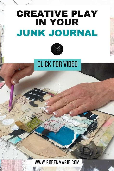 Art Journal With Me: Mixed Media Junk Journaling Made Easy Mixed Media Prompts, How To Start Art Journal, Mixed Media Journal Prompts, Art Journal Fodder, Asemic Writing Art Mixed Media, Watercolor Art Journal, Collage Scrapbook, Pastel Pencils, Art Journal Techniques