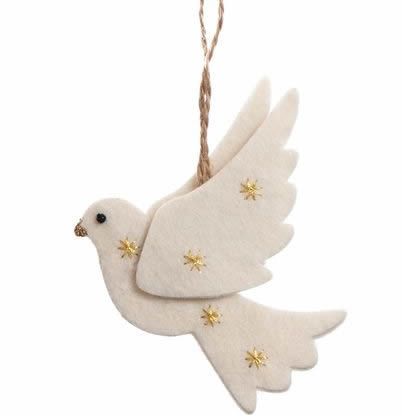 Felt Dove, Dove Ornament, Dove Ornaments, Felt Christmas Decorations, White Dove, Felt Birds, Felt Decorations, 자수 디자인, Felt Christmas Ornaments