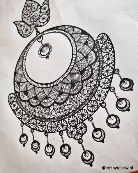 Jewellery Mandala Art, Jhumka Drawing Easy, Mandala Earrings Drawing, Mandala Art Jewellery, Earings Drawing Design, Jhumka Mandala Art, Jhumka Mandala, Jhumka Drawing, Mandala Sketch