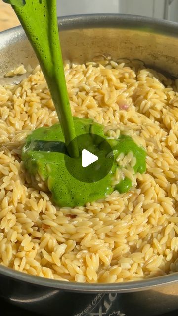 Raquel Ravivo on Instagram: "Green Orzo 💚 for those who need more greens in their diet, so like, everyone 😉 This is loaded with spinach and basil and comes together in about 15 minutes. For an adult-ified version, I like to serve with a drizzle of good olive oil plus some parm and lemon zest. 

The recipe will be on Substack this weekend!

#orzo #greens #quickdinner #onepotrecipe" Recipes With Greens, Family Meal Prep, Orzo Recipes, Family Meal, Orzo, Lemon Zest, One Pot Meals, Quick Dinner, 15 Minutes