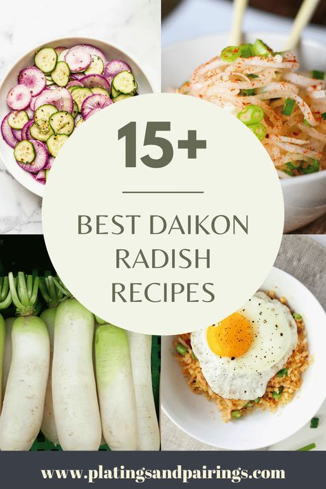 Daikon Radish Recipes, Daikon Recipes, How To Cook Radishes, Radish Slaw, Daikon Recipe, Season Recipes, Daikon Radish, Radish Recipes, Roasted Radishes