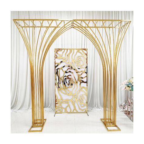 New Style Backdrops For Wedding Party Event Decoration Gold Metal Arch Panel Backgrounds Wedding Props centerpieces for wedding https://m.alibaba.com/product/1600770449188/New-Style-Backdrops-For-Wedding-Party.html?__sceneInfo={"cacheTime":"1800000","type":"appDetailShare"} Entrance Backdrop, Event Entrance Arch, Backdrops For Wedding, Backgrounds Wedding, Frame Backdrop, Centerpieces For Wedding, Event Entrance, Metal Wedding Arch, Arch Frame