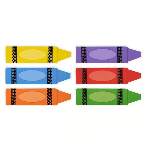 Die Cut Crayon Accents, 12ct. by B2C® | Michaels Crayon Bulletin Boards, Crayon Book, Room Paint Designs, Reading Buddies, Start Of School, Art Classroom Decor, Teacher Activities, Bug Crafts, Back To School Bulletin Boards