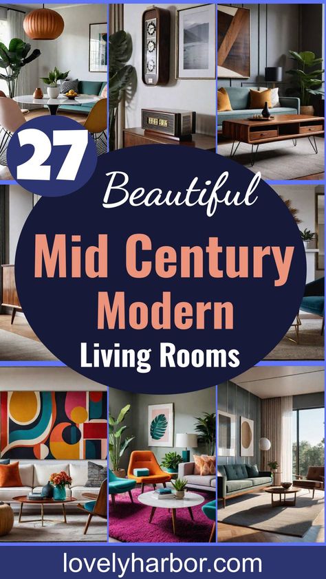 27 Beautiful Mid Century Modern Living Rooms Mid Century Modern Wall Colors, Mid Century Living Room 1950s, Mid Century Glam Living Room, Mid Century Modern Interior Design, Living Room Furniture Arrangement, Mid Century Living, Mid Century Living Room, Mid Century Modern Living, Mid Century Modern Living Room