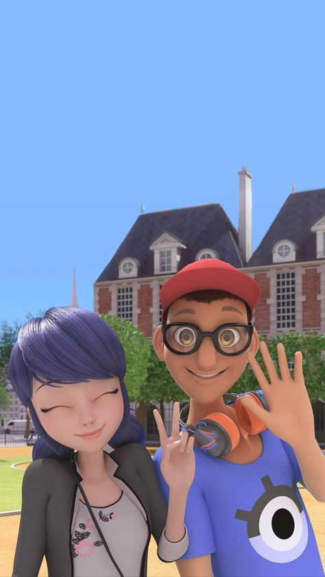 Nino Miraculous, Ladybugs Movie, Marinette Et Adrien, Mlb Wallpaper, Adrian And Marinette, Miraculous Wallpaper, Miraculous Ladybug Oc, Ladybug Wallpaper, Iphone Wallpaper Sky