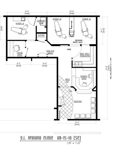 Dental Clinic Plan, Luxury Dental Clinic Design, L Shaped Reception Desk, Medical Clinic Design, Massage Room Design, Office Floor Plan, Dentist Clinic, Dental Office Design Interiors, Kedokteran Gigi