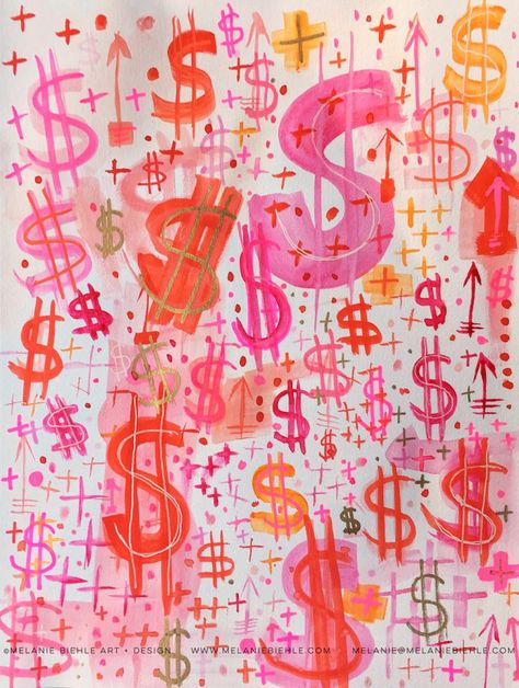 A feminine pink semi-homage to Andy Warhol's dollar sign paintings. Or the one where I discuss why my 2017 word of the year is EARN. Preppy Wall Collage, Bd Art, Word Of The Year, Bedroom Wall Collage, Pink Photo, Picture Collage Wall, Preppy Wallpaper, Commercial Art, Photo Wall Collage