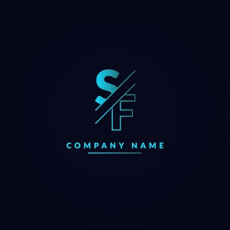 Sf Logo Design Ideas, Fs Logo, Sf Logo, Logotype Typography, Logo Company, Stylish Logo, Luxury Logo Design, Monogram Logo Design, Unique Logo Design