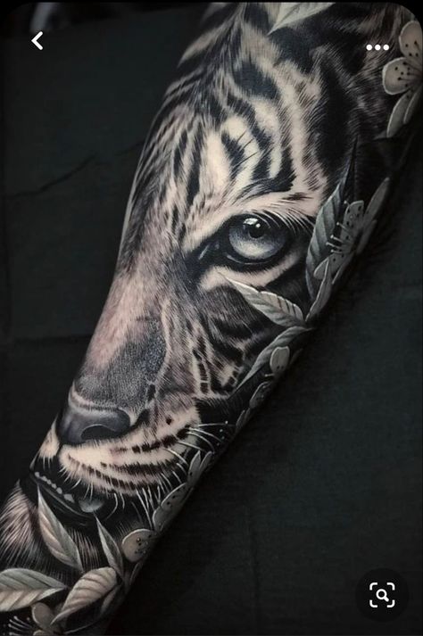 Expecto Patronum Tattoo, Tiger Hand Tattoo, Tiger Eyes Tattoo, Tiger Tattoo Sleeve, Animal Sleeve Tattoo, Lion Tattoo Sleeves, Forearm Sleeve Tattoos, Forearm Tattoo Women, Badass Tattoos