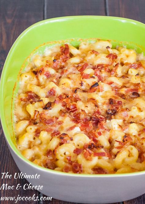 The Ultimate Mac and Cheese Tomato Mac And Cheese, Mac And Cheese With Bacon, Ultimate Mac And Cheese, Cheesy Pasta Recipes, Best Macaroni And Cheese, Stovetop Mac And Cheese, Jo Cooks, Bacon Mac And Cheese, Bacon Tomato