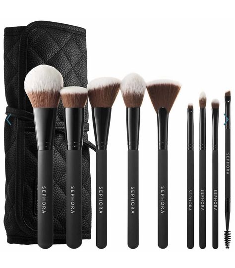 PRICES MAY VARY. Title: Sephora Collection Ready To Roll Brush Set. Product Type: Products > Tools & Accessories > Makeup Brushes & Tools > Brush Sets Sephora Brush Set, Sephora Brushes, Makeup Brush Roll, Sephora Makeup Brushes, Face Brush Set, Complete Makeup, Sephora Sale, Flawless Makeup Application, Brush Roll