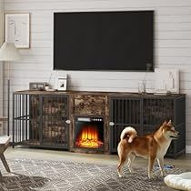 Large Dog Crate Furniture, Furniture Dog Crate, Dog House Heater, Electronic Fireplace, Crate Tv Stand, Double Dog Crate, Style Tv Stand, Furniture Style Dog Crate, Indoor Dog Kennel